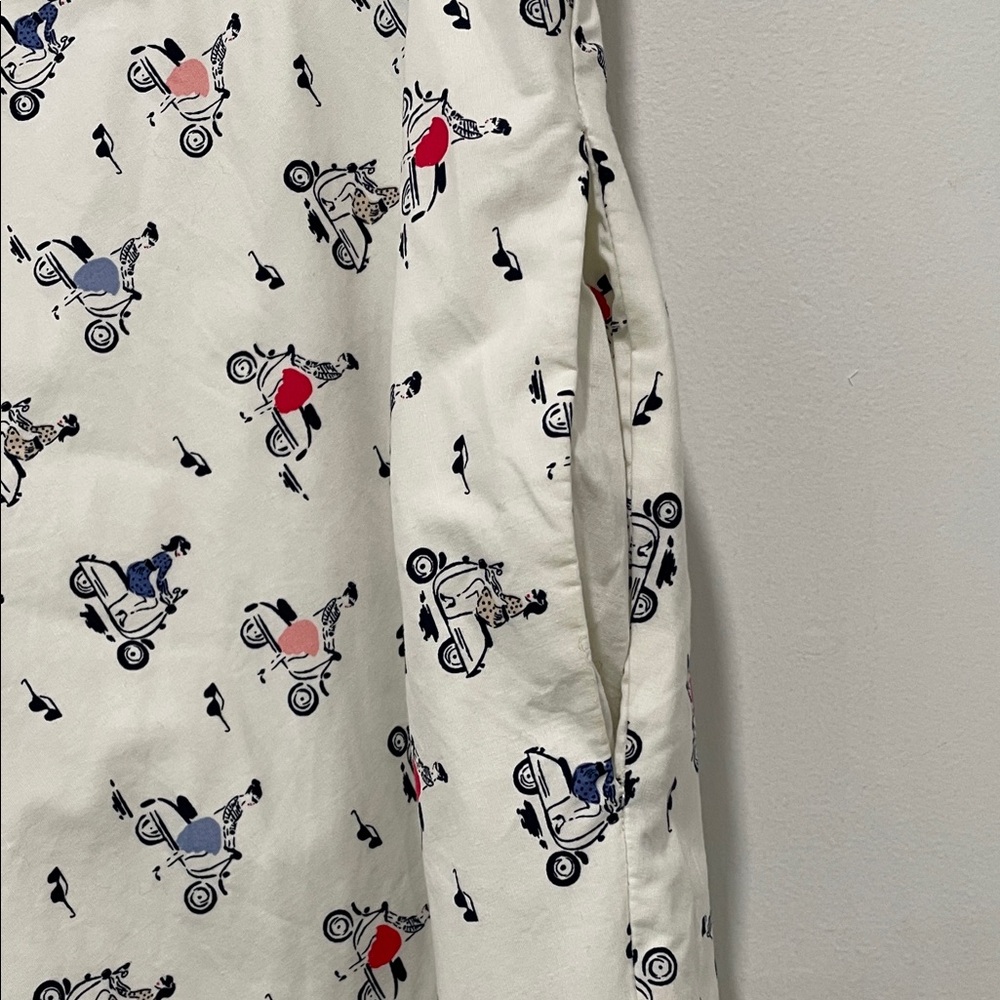 Boden Cream Midi Dress with Butterfly Pattern - Picture 3 of 7